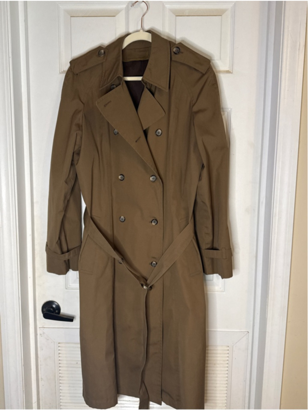 London Fog Brown Trench Coat Size 14